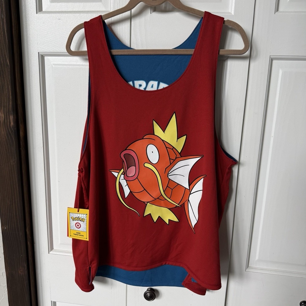 Pokémon X Target Magikarp Gyarados Reversible Jersey Adult Large New With Tags